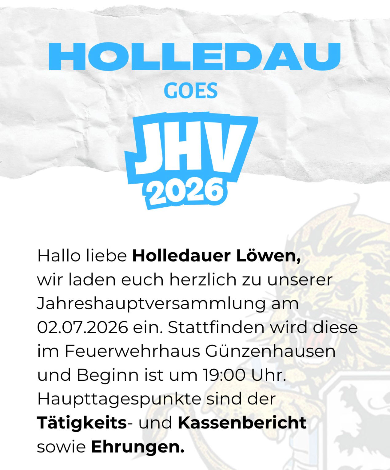 JHV 2026